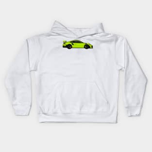 GT2RS Side Lime-Green Kids Hoodie